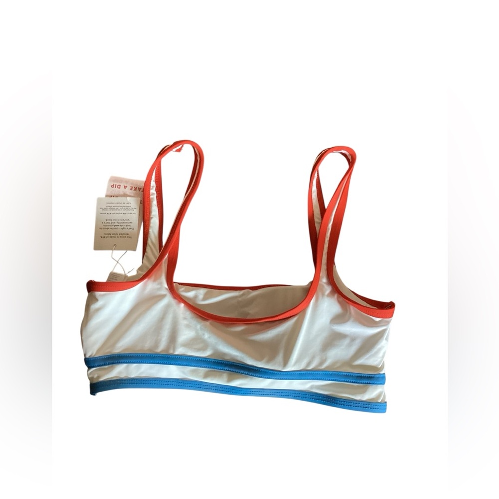 Dippin Daisies Olympia Bikini Set with 2 Tops White Red Blue Women Size Small - Picture 9 of 12